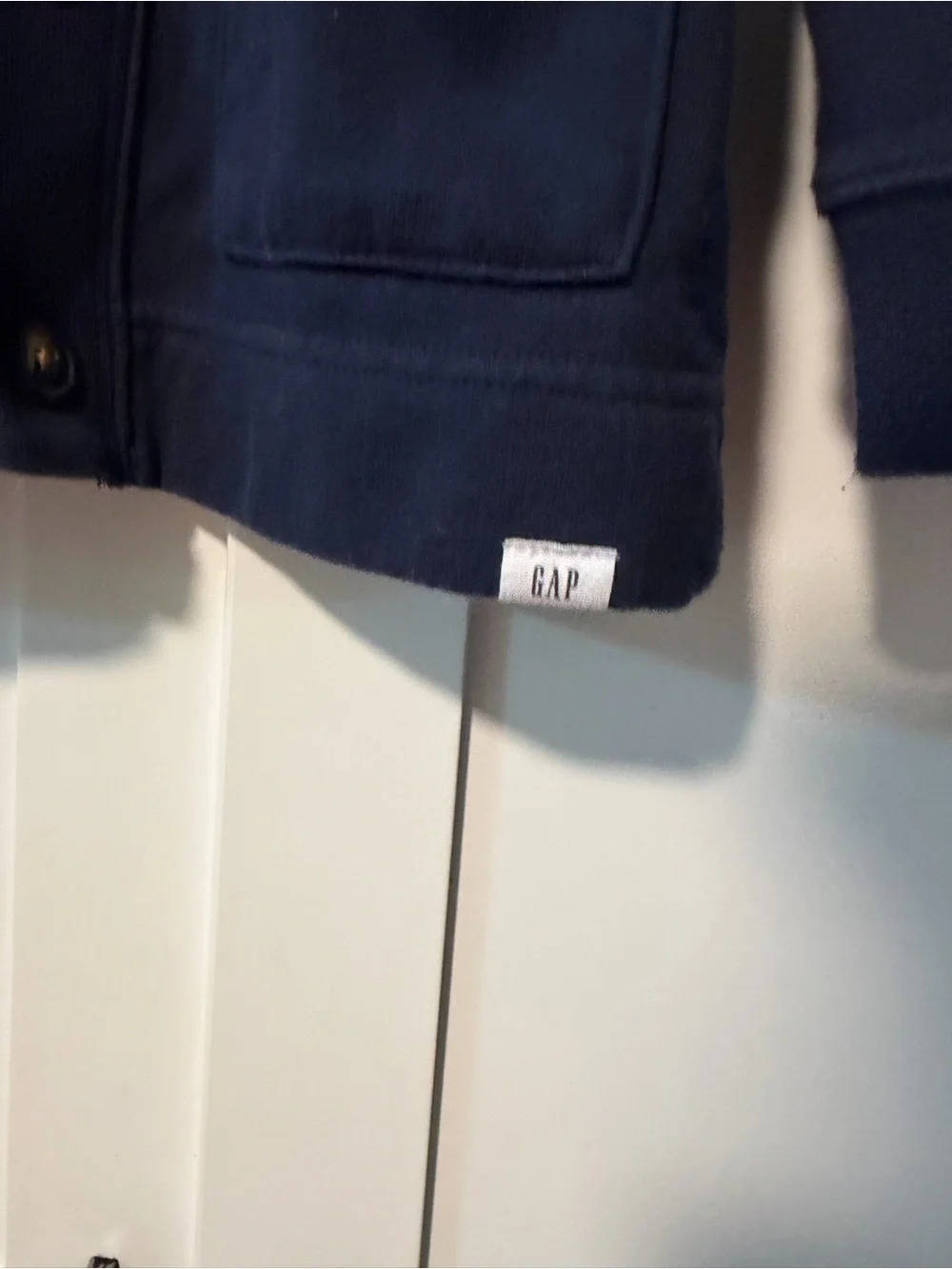 GAP Boys Navy Button Cardigan with Front Pockets